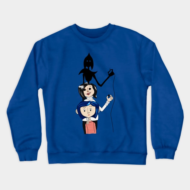 Twitchy Witchy Girl Crewneck Sweatshirt by CalistaMCreations